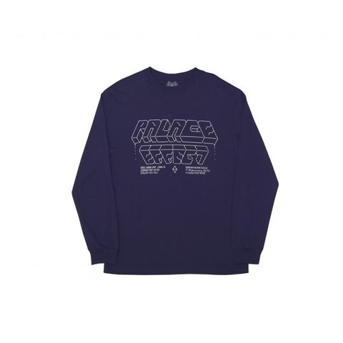 Palace PALACE EFFECT L/S T-SHIRT PURPLE