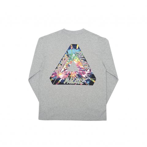 Palace TRI-WORKS L/S T-SHIRT GREY - Colorway