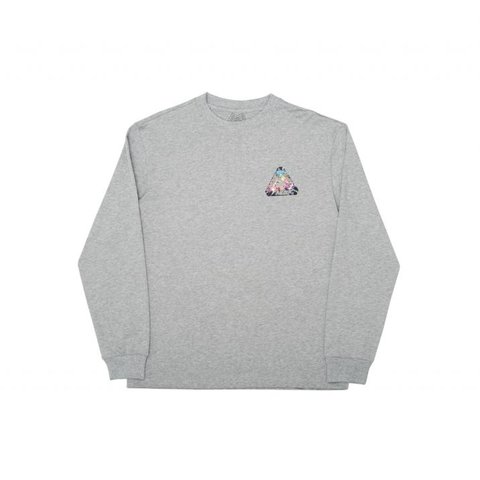 Palace TRI-WORKS L/S T-SHIRT GREY