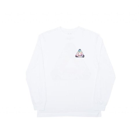 Palace TRI-WORKS L/S T-SHIRT WHITE