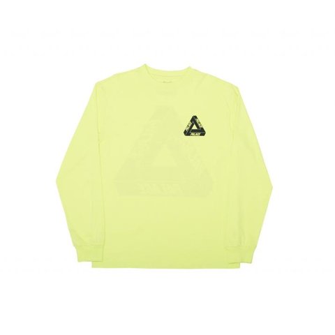 Palace TRI-FERG L/S T-SHIRT FLURO YELLOW