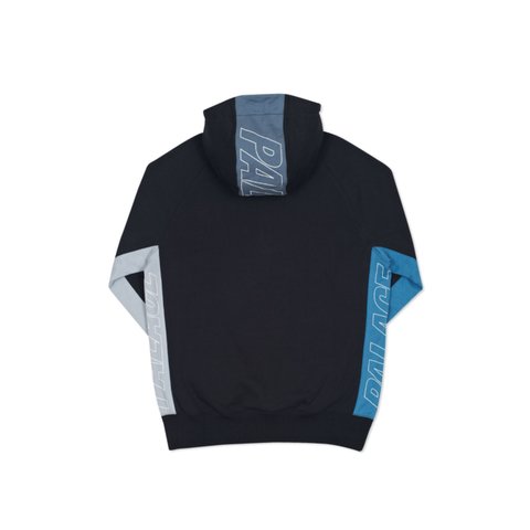 Palace QUARTER ZIP HOOD BLACK - Colorway