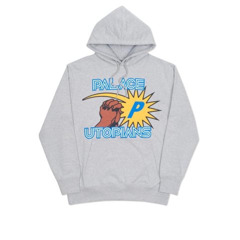 PALACE UTOPIANS HOOD GREY MARL