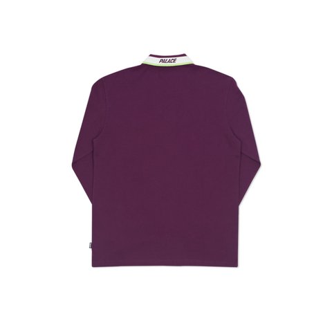 FLURO L/S POLO PURPLE