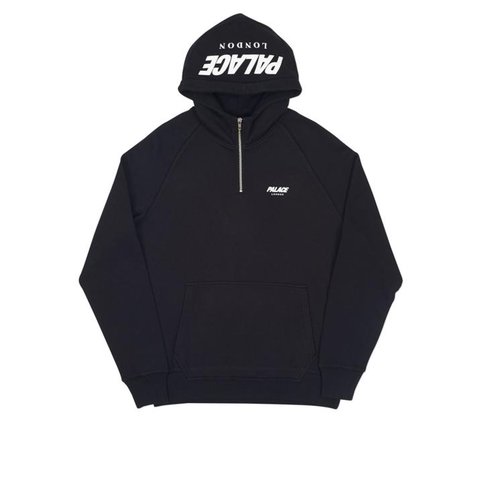 Palace CUSTOM 1/4 ZIP HOOD BLACK