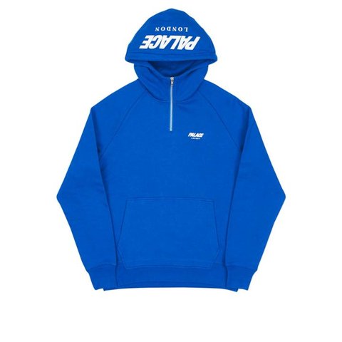 Palace CUSTOM 1/4 ZIP HOOD ROYAL