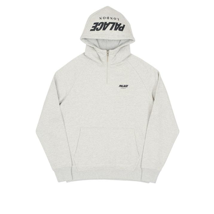 CUSTOM 1/4 ZIP HOOD GREY MARL