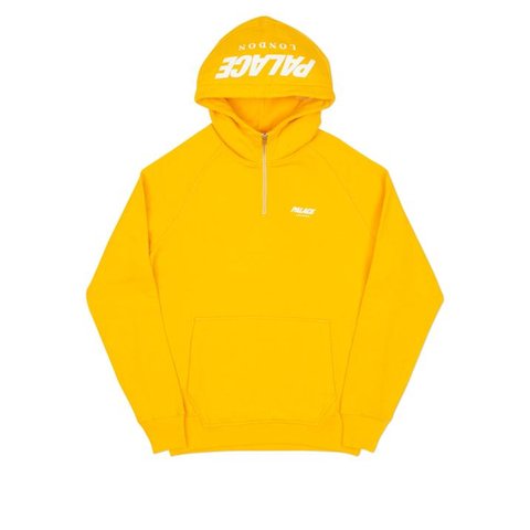 Palace CUSTOM 1/4 ZIP HOOD YELLOW