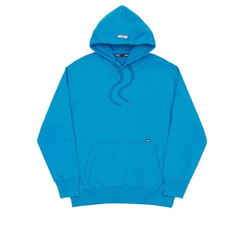 BASICALLY A HOOD TEAL BLUE