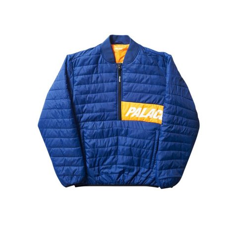 Palace HALF ZIP PACKER BLUE / ORANGE