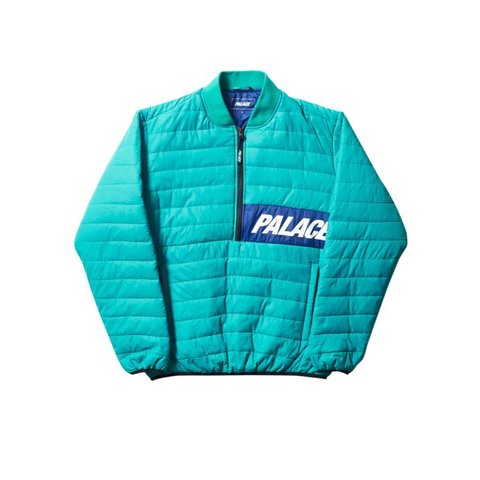 Palace HALF ZIP PACKER TEAL / BLUE
