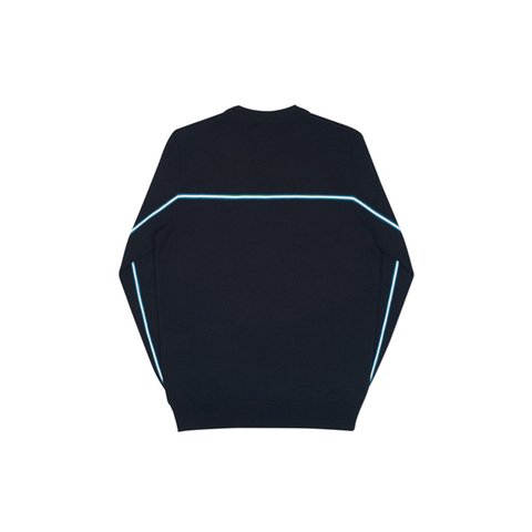 Palace FADER PIPE KNIT BLACK / CYAN - Colorway