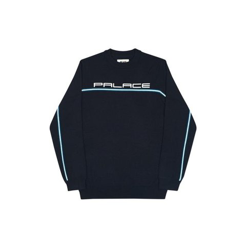 Palace FADER PIPE KNIT BLACK / CYAN