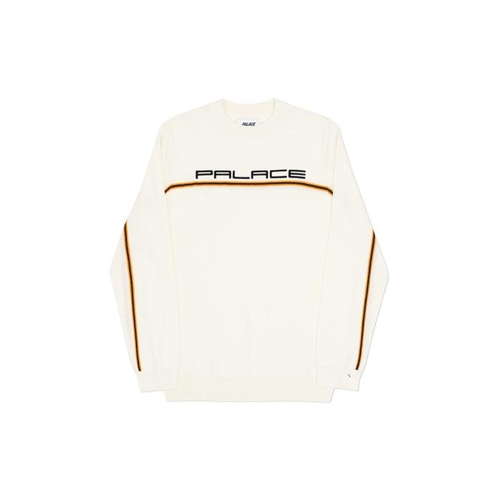 FADER PIPE KNIT WHITE / ORANGE