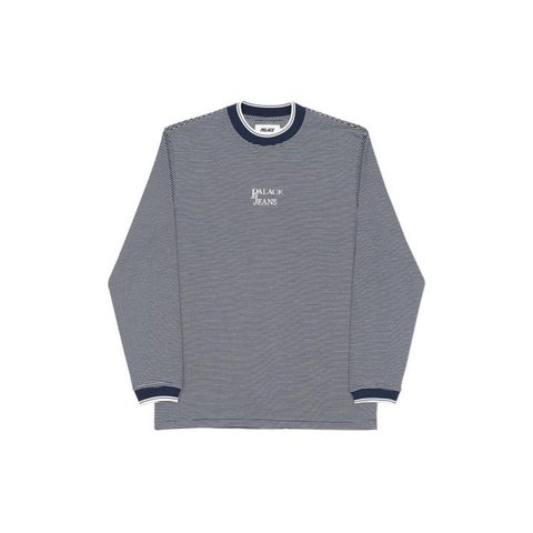 Palace PALACE JEANS LONGSLEEVE TOP NAVY / WHITE