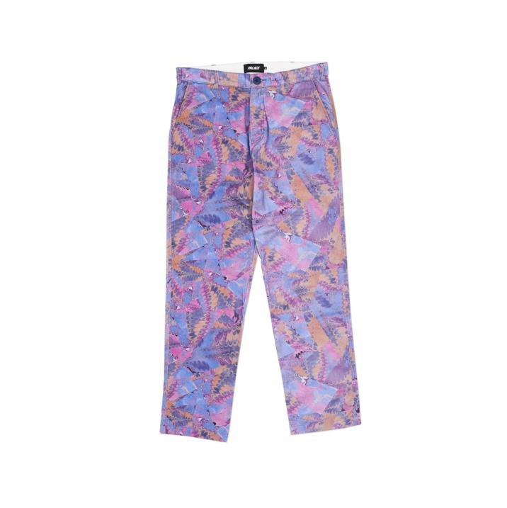 WARP PATTERN WORK PANT PURPLE