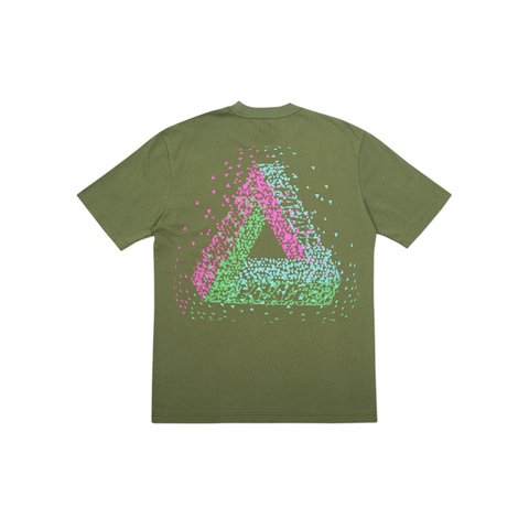 Palace TRI-FLECT T-SHIRT ARMY GREEN - Colorway