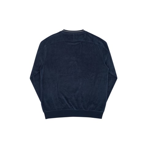 Palace VELOUR CREW BLUE - Colorway
