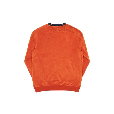 Palace VELOUR CREW BURNT ORANGE - Colorway