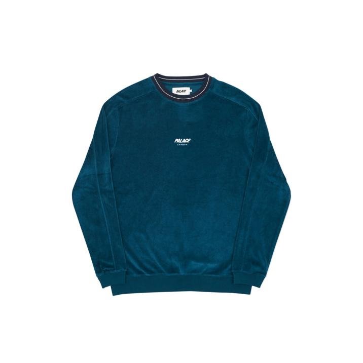 VELOUR CREW DEEP TEAL
