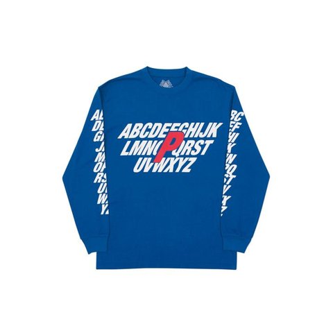 Palace ALPHA LONGSLEEVE BLUE