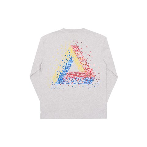 Palace TRI-FLECT LONGSLEEVE GREY MARL - Colorway
