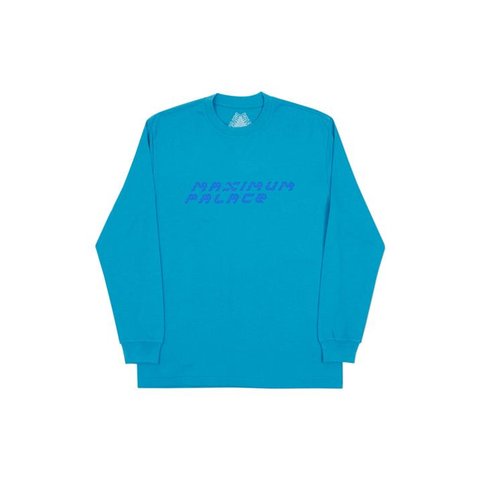 Palace TRI-FLECT LONGSLEEVE TEAL BLUE