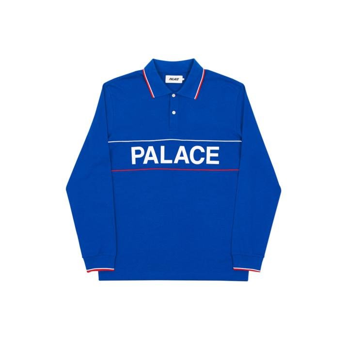 PALACE HANDLE LONGSLEEVE POLO BLUE