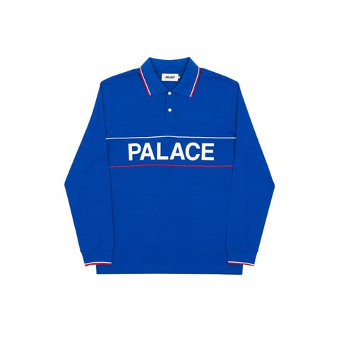 Palace PALACE HANDLE LONGSLEEVE POLO BLUE