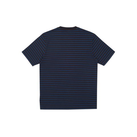 Palace PETIT STRIPE 220 T-SHIRT BLACK / CYAN - Colorway