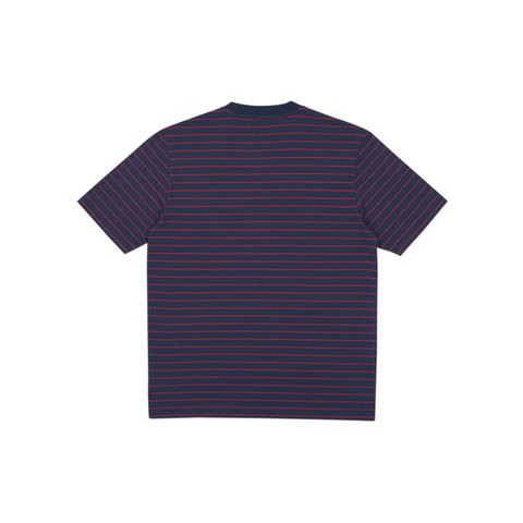 Palace PETIT STRIPE 220 T-SHIRT NAVY / RED - Colorway
