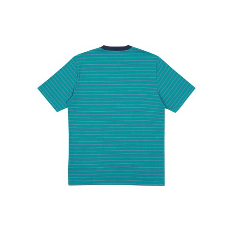 Palace PETIT STRIPE 220 T-SHIRT TEAL / PINK - Colorway