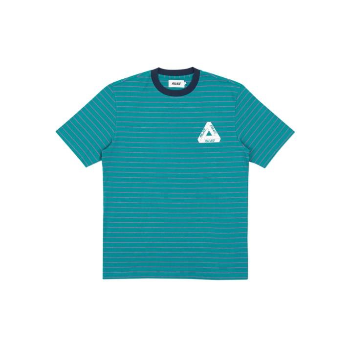 PETIT STRIPE 220 T-SHIRT TEAL / PINK