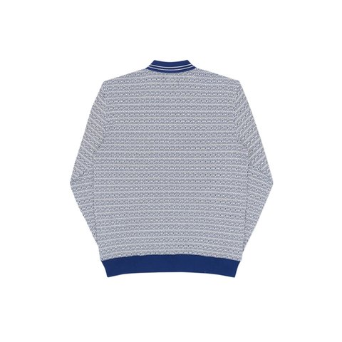 Palace MACRO P HEAVY ZIP TOP BLUE / WHITE - Colorway