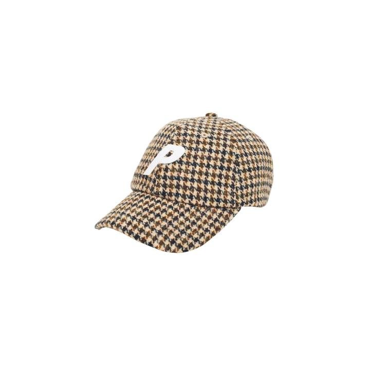 P 6-PANEL HARRIS TWEED BROWN CHECK
