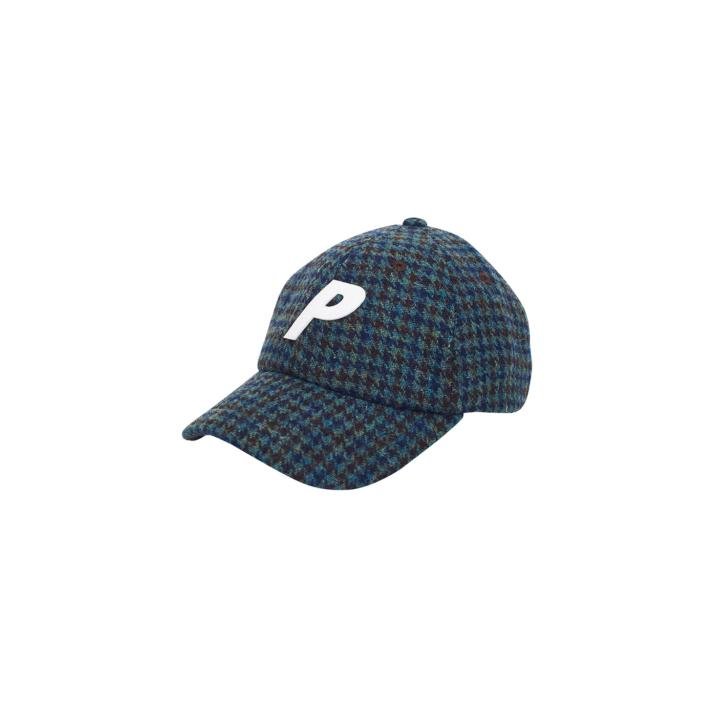 P 6-PANEL HARRIS TWEED BLUE CHECK