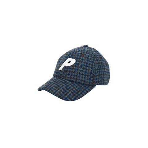 Palace P 6-PANEL HARRIS TWEED BLUE CHECK