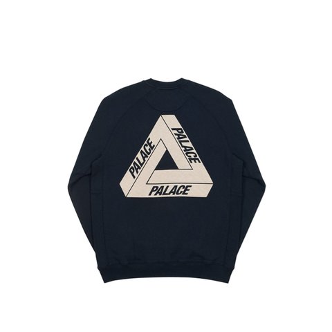 Palace SLUB CREW BLACK - Colorway