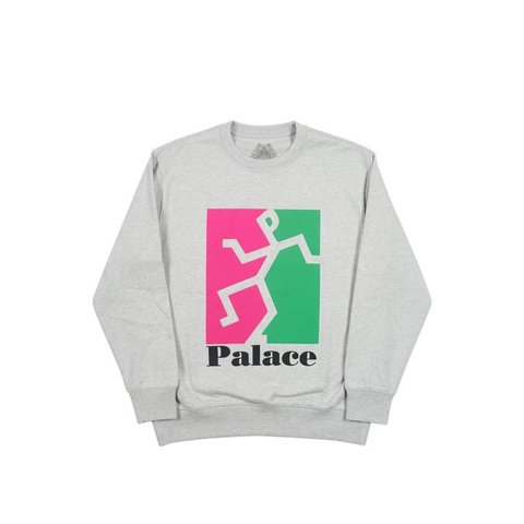 Palace P(ISS) HEAD CREW GREY MARL