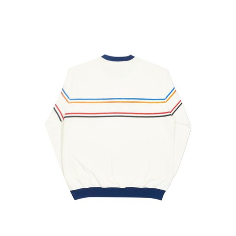 Palace BENNYTRON CREW WHITE / NAVY - Colorway