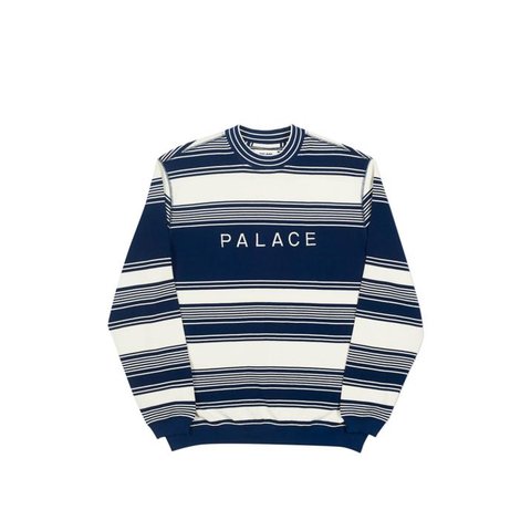 PIQUE YOUR NOSE CREW WHITE / NAVY