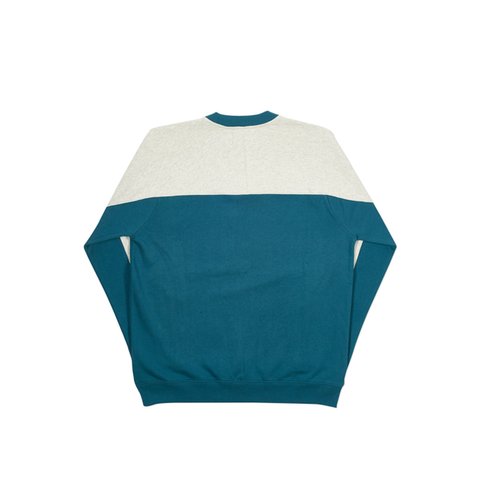 Palace GARAGE CREW GREY MARL / TEAL - Colorway