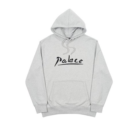 Palace SIGNATURE HOOD GREY MARL