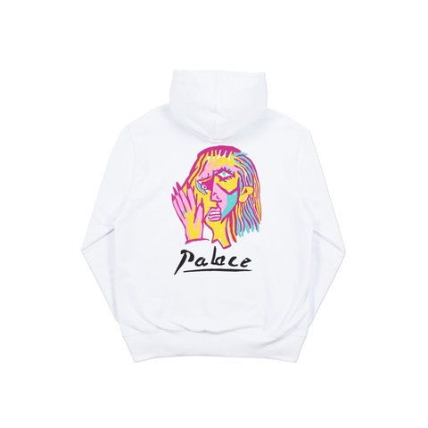 Palace SIGNATURE HOOD WHITE - Colorway