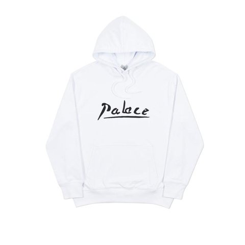 Palace SIGNATURE HOOD WHITE