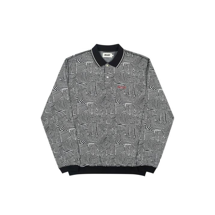 WAVED POLO BLACK / WHITE