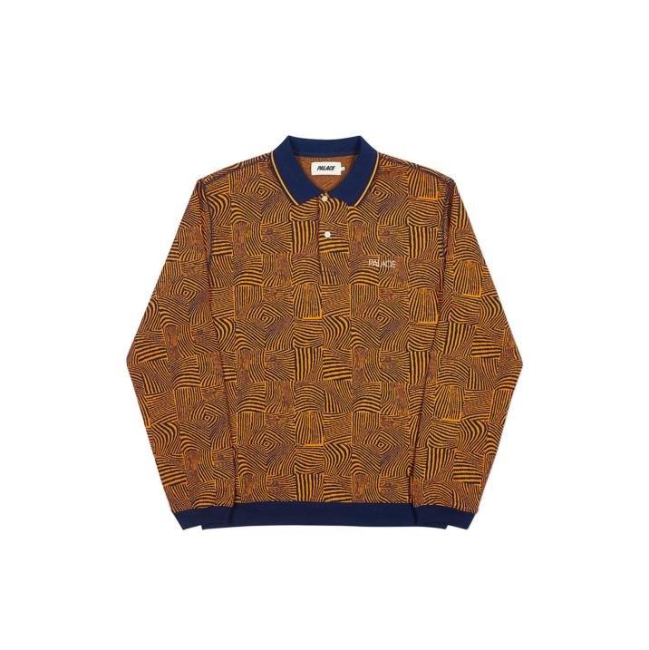 WAVED POLO NAVY / ORANGE