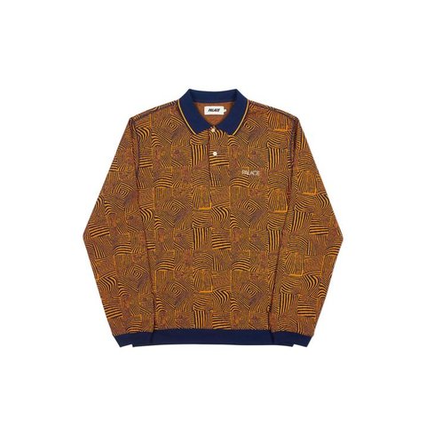 Palace WAVED POLO NAVY / ORANGE