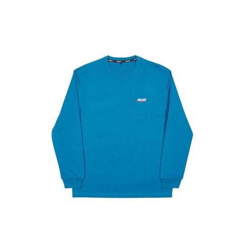 Palace BASICALLY A POCKET LONGSLEEVE BLUE