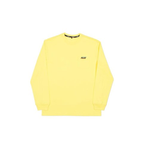 Palace BASICALLY A POCKET LONGSLEEVE LIGHT YELLOW